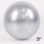 Obří 21" balón CHROME, stříbrný (1 ks).)