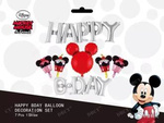 Sada balónků Happy B Day. Mickey