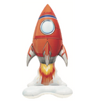 Fóliový balónek Space Rocket pro děti - barevný a zábavný - 40x65 cm