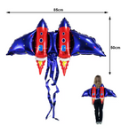 Fóliová balónková raketa pro děti - barevná a zábavná - 85x50 cm