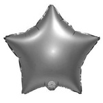 Hvězda ze stříbrné fólie 18" (45 cm).)