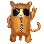 Fóliový balónek Kočka ve sklenicích (60 cm*62 cm)