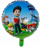 Fóliový balónek Psi Patrol o průměru 18" (45 cm).)