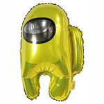 Fóliový balónek 55cm. Mezi USA, Human Yellow