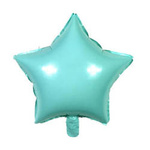 Pastelová tyrkysová fólie Star 18" (45 cm).)