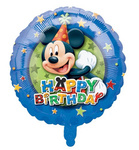 Fóliový balónek Mickey Happy Birthday 18" (45 cm).)