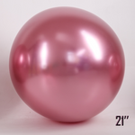 Obří 21" balón CHROME, růžový (1 ks).)