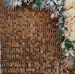 Panele Cekinowe Ciemne Złoto Matowe (30cm*30cm)