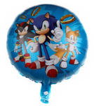 Fóliový balónek Sonic 18" (45 cm).)