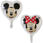 Stříbrný balónek Minnie Heart 18" (45 cm).)