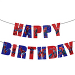 Girlanda papierowa Happy Birthday Spider Man (1 szt)