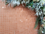 Makronové oranžové flitrové panely (30 cm * 30 cm)