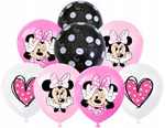 Gumové balónky s potiskem Minnie (8 ks).)