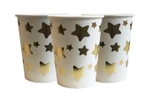Papírové kelímky Gold Star (10 kusů).)