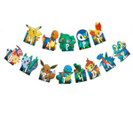 Papírová girlanda Happy Birthday Pokemon (1 ks)