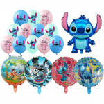 Sada fóliových a latexových balónků Stitch narozeninová dekorace pro děti