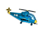 Fóliový balónek Blue Helicopter, Grabo