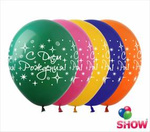 UA C Днем рождения balloons (10 ks).)