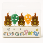 Narozeninové svíčky "medvídci s balónky" - radost na každé oslavě!