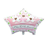 Nový fóliový balónek s korunkou pro malou princeznu (50 cm * 65 cm)