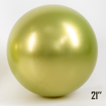 Obří 21" balón CHROME, Fistach (1 ks).)