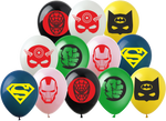 Gumové balónky s potiskem Avengers Masks (12 ks).)
