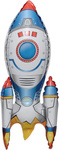 Fóliový balónek Rocket - barevný a zábavný - 40x65 cm