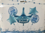 Sada balónků s korunkou. Prince (5 ks).)