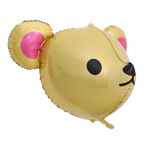Fóliový balónek 3D Zlatý medvídek (58 cm * 55 cm)