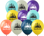 Gumové balónky s potiskem Fortnite (10 kusů).)