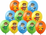Set of colorful K-Pop Demon Hunters balloons (12 pcs.)