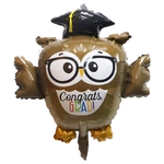 Foil Balloon Owl, Congratulations (69cm*72cm)