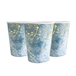 Paper Cups Blue Marble (10 pcs.)