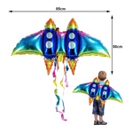 Foil Rocket Balloon for Kids - Colorful and Fun (85x50cm)