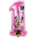 Foil Balloon Number 1 Minnie (35cm*80cm)