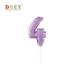 Number balloon on a stick "4" 