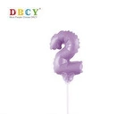 Number balloon on a stick "2" 