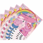 Paper Napkins - Peppa Pig and Rainbow Adventure (16.5 x 16.5 cm, 20 pcs.)