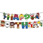 Paper Garland Happy Birthday Super Mario
