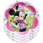 Paper plates Minnie Mouse birthday decoration 10 pcs.
