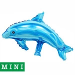 Dolphin Blue Foil Balloon 