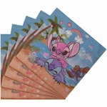 "Lilo & Stitch" Paper Napkins - Tropical Theme, 20 pcs., 17x17 cm