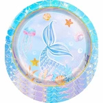 Paper plates mermaid decoration for birthday, themed parties 10 pcs 