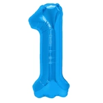 Foil Balloon Number "1" Blue (100cm.)
