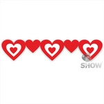 Valentine's Day paper hearts garland (1-pack.)