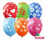 MIX printed rubber balloons (50 pcs.)