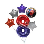 Spider Man 8th Birthday Balloon Set