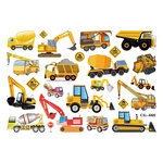 Tattoos for kids - Construction vehicles in action! (1 pc)