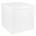 Exclusive White gift box for balloons, 70x70 cm