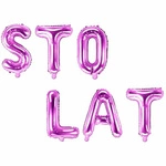 Foil balloons Pink lettering STO YEARS (40 cm.)